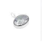 گردنبند حدید صینی زنانه و مردانه نقره طرح تور + حکاکی ذکر رزق و روزی