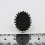 انگشتر یشم نقره مردانه طرح الله - Image 4