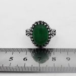 انگشتر یشم نقره مردانه طرح سمیح - Image 3