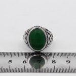 انگشتر یشم نقره مردانه طرح سیروان - Image 4