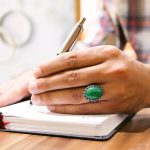 انگشتر یشم نقره مردانه طرح شیبان - Image 3