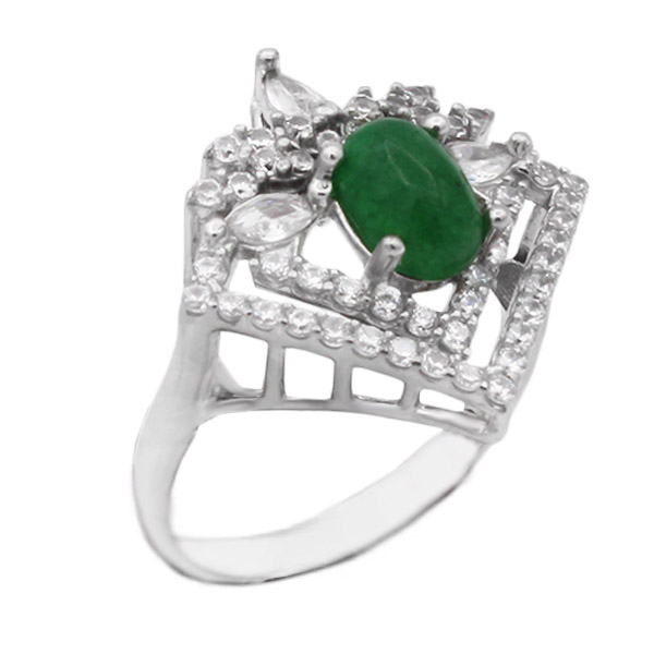 ۱۱-۱-۰۹۰-jade-silver-ring (3) زیباترین انگشتر یشم ظریف