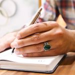 انگشتر یشم نقره مردانه و زنانه طرح صائب - Image 3