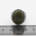 انگشتر یشم یمنی نقره مردانه طرح ارفع - Image 4