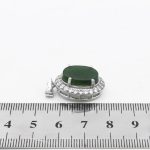 گردنبند یشم نقره زنانه طرح سلمی - Image 4