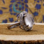 انگشتر در نجف نقره زنانه طرح دل افروز - Image 2