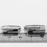 ست حلقه نقره زنانه مردانه طرح خوشدل - Image 4