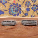 ست حلقه نقره زنانه مردانه طرح دیناز - Image 3