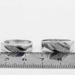 ست حلقه نقره زنانه مردانه طرح رایکا - Image 4