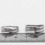 ست حلقه نقره زنانه مردانه طرح روشنک - Image 4