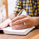 ست حلقه نقره زنانه مردانه طرح روشنک - Image 2