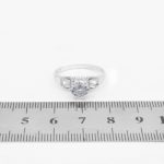 حلقه تک نگین نقره زنانه طرح ایرانبانو - Image 4