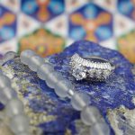 حلقه تک نگین نقره زنانه طرح پاکچهر - Image 2