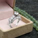 حلقه تک نگین نقره زنانه طرح پاکچهر - Image 3