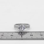 حلقه تک نگین نقره زنانه طرح پریناز - Image 3