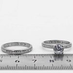 حلقه و پشت حلقه نقره زنانه طرح تابش - Image 3