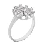 حلقه نقره زنانه طرح گیلدخت