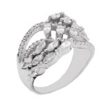 حلقه نقره زنانه طرح ثمر