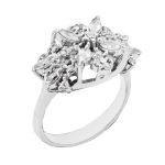 حلقه نقره زنانه طرح میتران