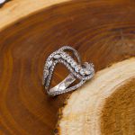 حلقه نقره زنانه طرح شارلی - Image 2