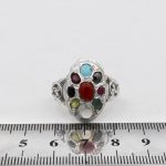 انگشتر چند سنگ نقره مردانه و زنانه طرح پژند - Image 2