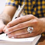 انگشتر چند سنگ نقره مردانه و زنانه طرح پژند - Image 4