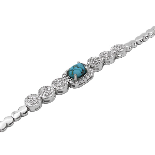 ۲-۴-۰۳۲-turquois-bracelet (1) دستبند فیروزه زنانه نقره خاص