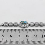 دستبند فیروزه نیشابوری نقره زنانه طرح آیتک - Image 2