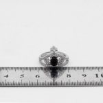 انگشتر عقیق مشکی نقره زنانه طرح ساریان - Image 3