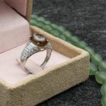 انگشتر عقیق سلیمانی نقره زنانه طرح جاودانه - Image 3