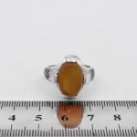 انگشتر عقیق سرخ یمنی نقره مردانه دست ساز طرح آرتینا - Image 4