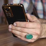 انگشتر عقیق سبز نقره مردانه طرح ایزدیار + حکاکی "حرز امام رضا (ع)" - Image 3