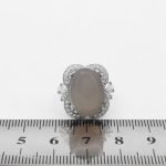 انگشتر عقیق کبود نقره زنانه طرح پریسان - Image 4