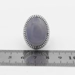 انگشتر عقیق کبود یمنی نقره مردانه طرح تورج - Image 5