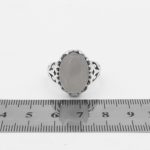 انگشتر عقیق کبود یمنی نقره مردانه طرح جهانبان - Image 5