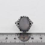 انگشتر عقیق کبود یمنی نقره مردانه طرح آریامنش - Image 3