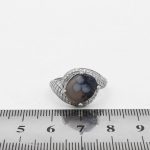 انگشتر عقیق سلیمانی نقره زنانه طرح دلبر - Image 4