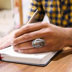 انگشتر عقیق شجر نقره مردانه طرح آدین - Image 2