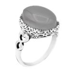 انگشتر عقیق کبود نقره مردانه و زنانه طرح جنید