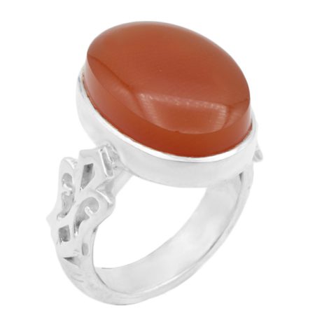 انگشتر عقیق سرخ یمنی دست ساز نقره مردانه طرح شاه جهان + حرز امام جواد (ع)