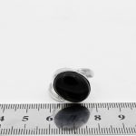 انگشتر عقیق مشکی نقره مردانه و زنانه طرح مشتاق - Image 4