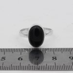 انگشتر عقیق مشکی نقره مردانه و زنانه طرح مشیر + حرز امام جواد (ع) - Image 4