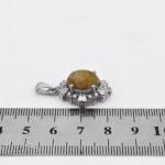 گردنبند عقیق سلیمانی نقره زنانه طرح کتایون - Image 2