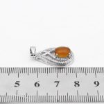 گردنبند عقیق سرخ نقره زنانه طرح سارا - Image 4