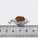 گردنبند عقیق سرخ نقره زنانه طرح سارینا - Image 3