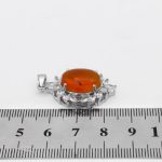 گردنبند عقیق سرخ یمنی نقره زنانه طرح ژاکلین - Image 3