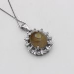 گردنبند عقیق باباقوری نقره زنانه طرح جنان - Image 2