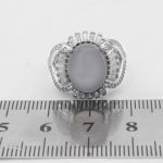 انگشتر عقیق کبود یمنی نقره زنانه طرح رادا - Image 2