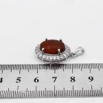 گردنبند عقیق سرخ یمنی نقره زنانه طرح بهلین - Image 2