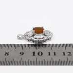 گردنبند عقیق سرخ یمنی نقره زنانه طرح مکنزی - Image 4